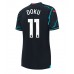 Manchester City Jeremy Doku #11 Tredjedrakt Dame 2023-24 Korte ermer